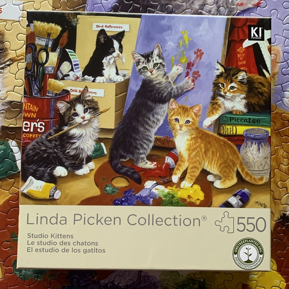 3/25$ Kittens studio Puzzle 550 piece
